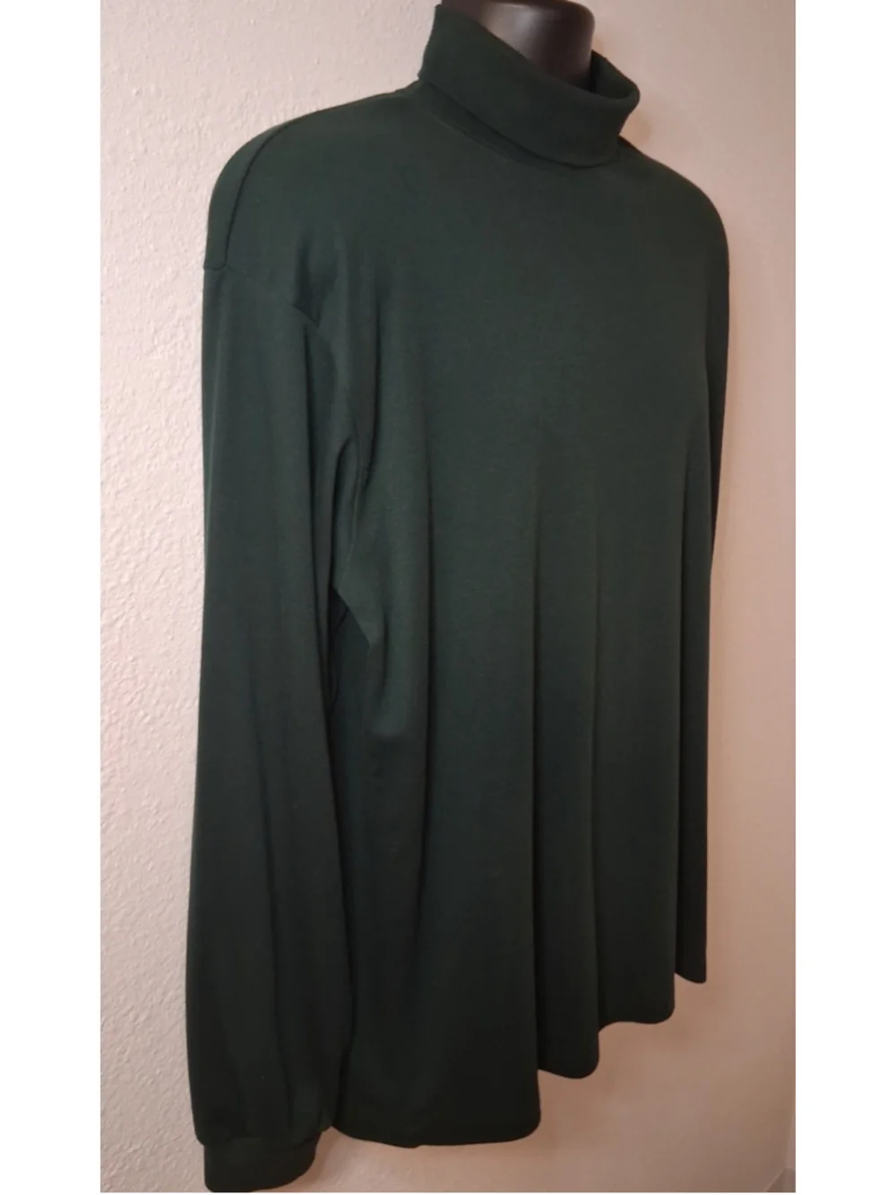 Vintage LL Bean Men's XL Turtleneck Long Sleeve Shirt Green Made In USA EUC